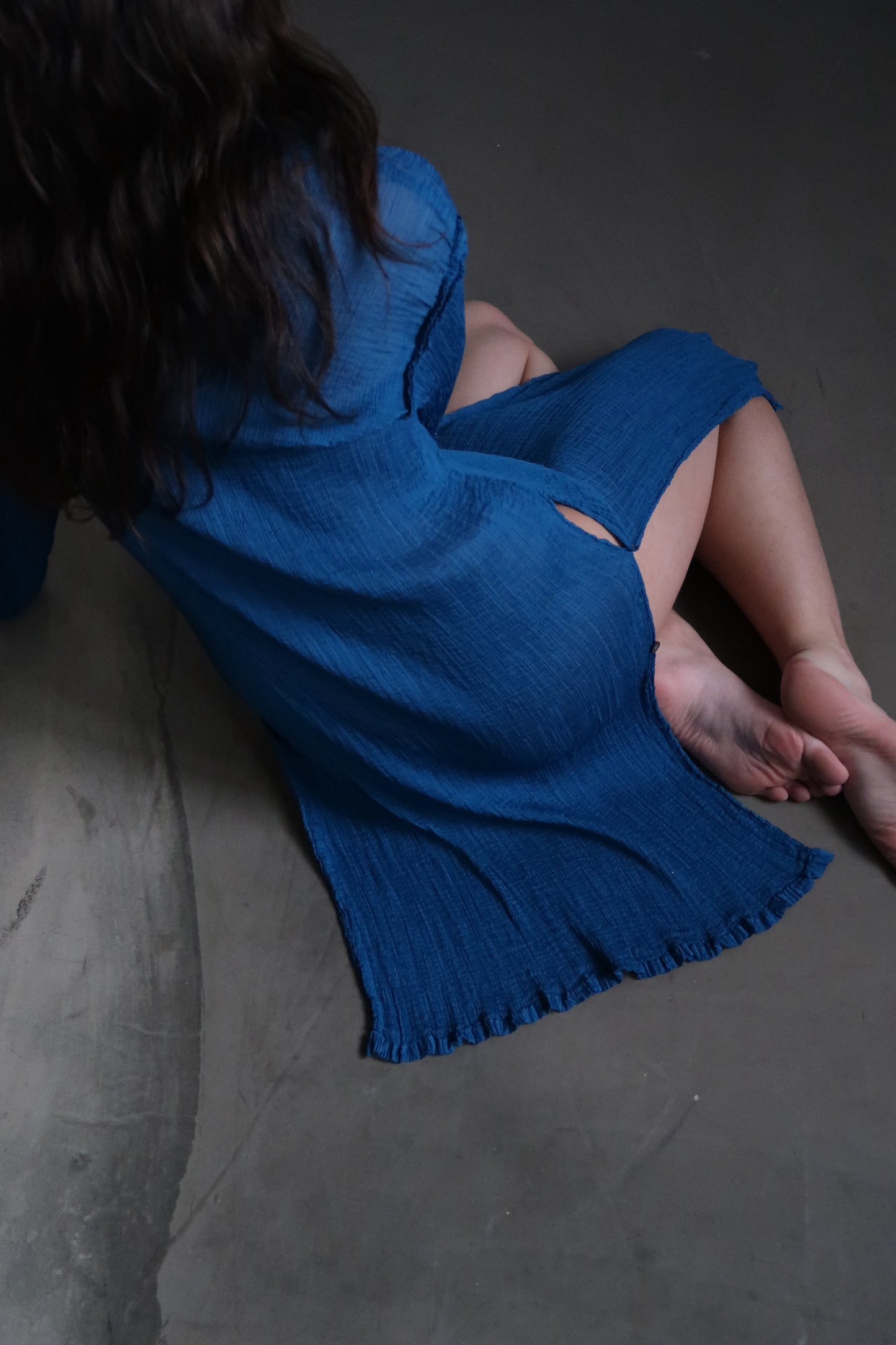 Issey Miyake Teal Tunic