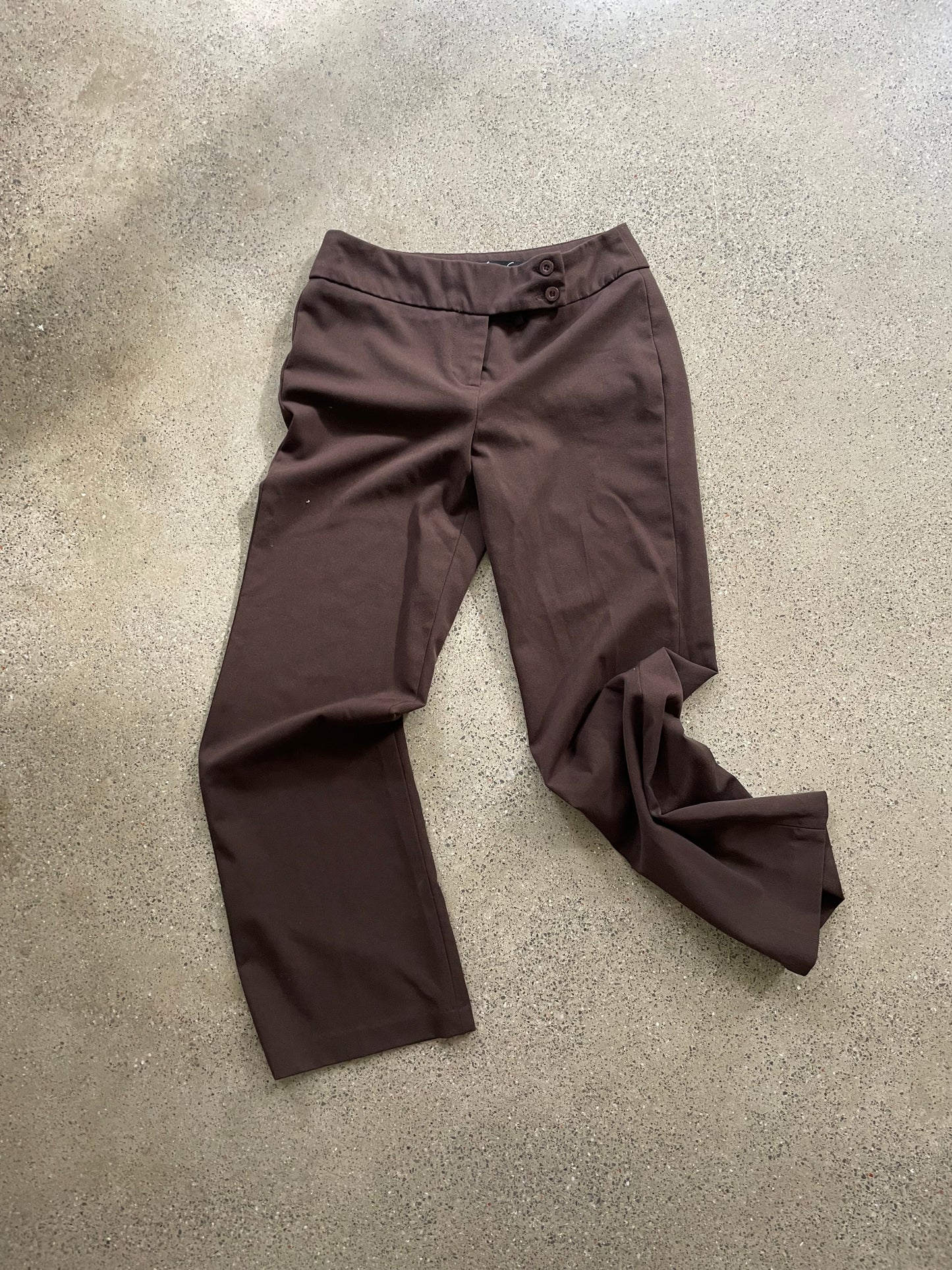 Chocolate brown trousers