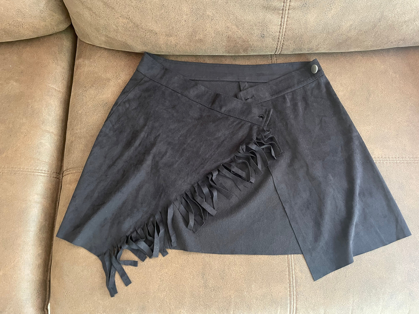 Fringe mini skirt