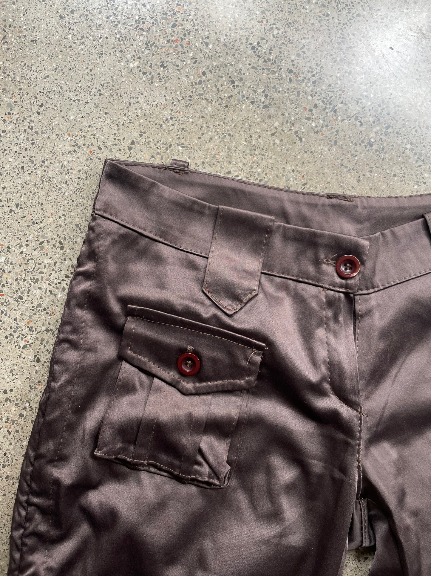Gathered capris