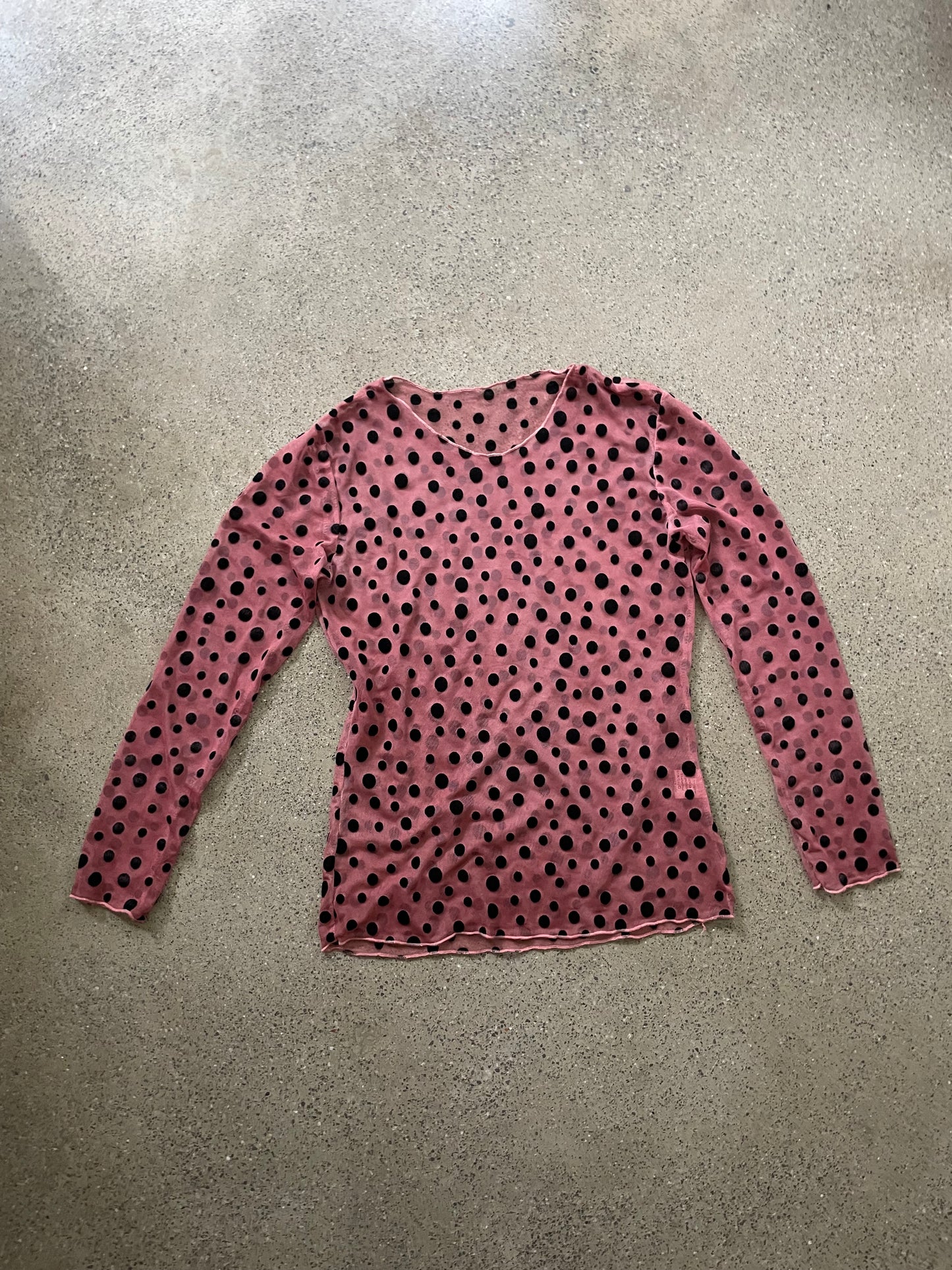 Polka sheer top
