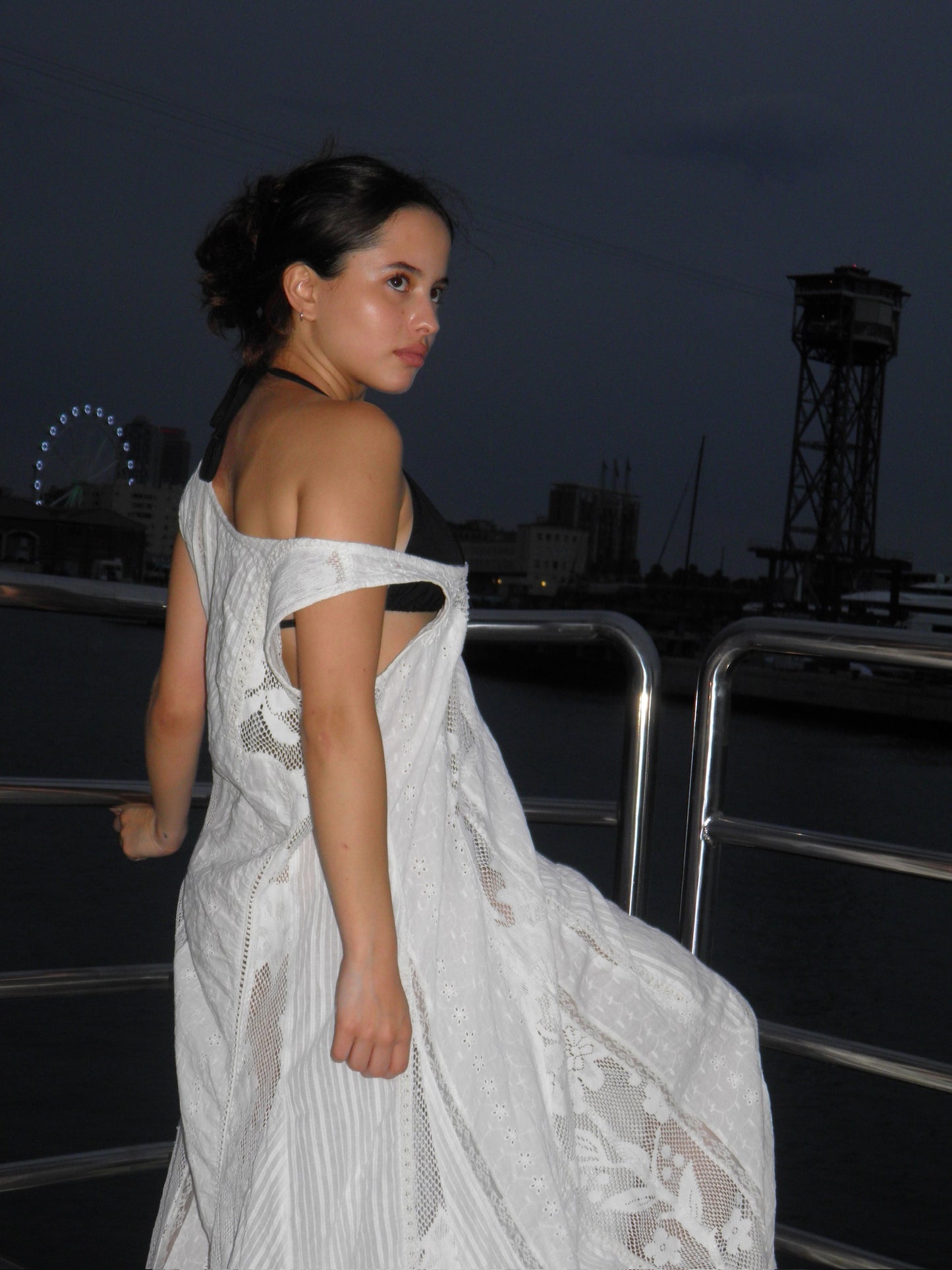 White lace dress