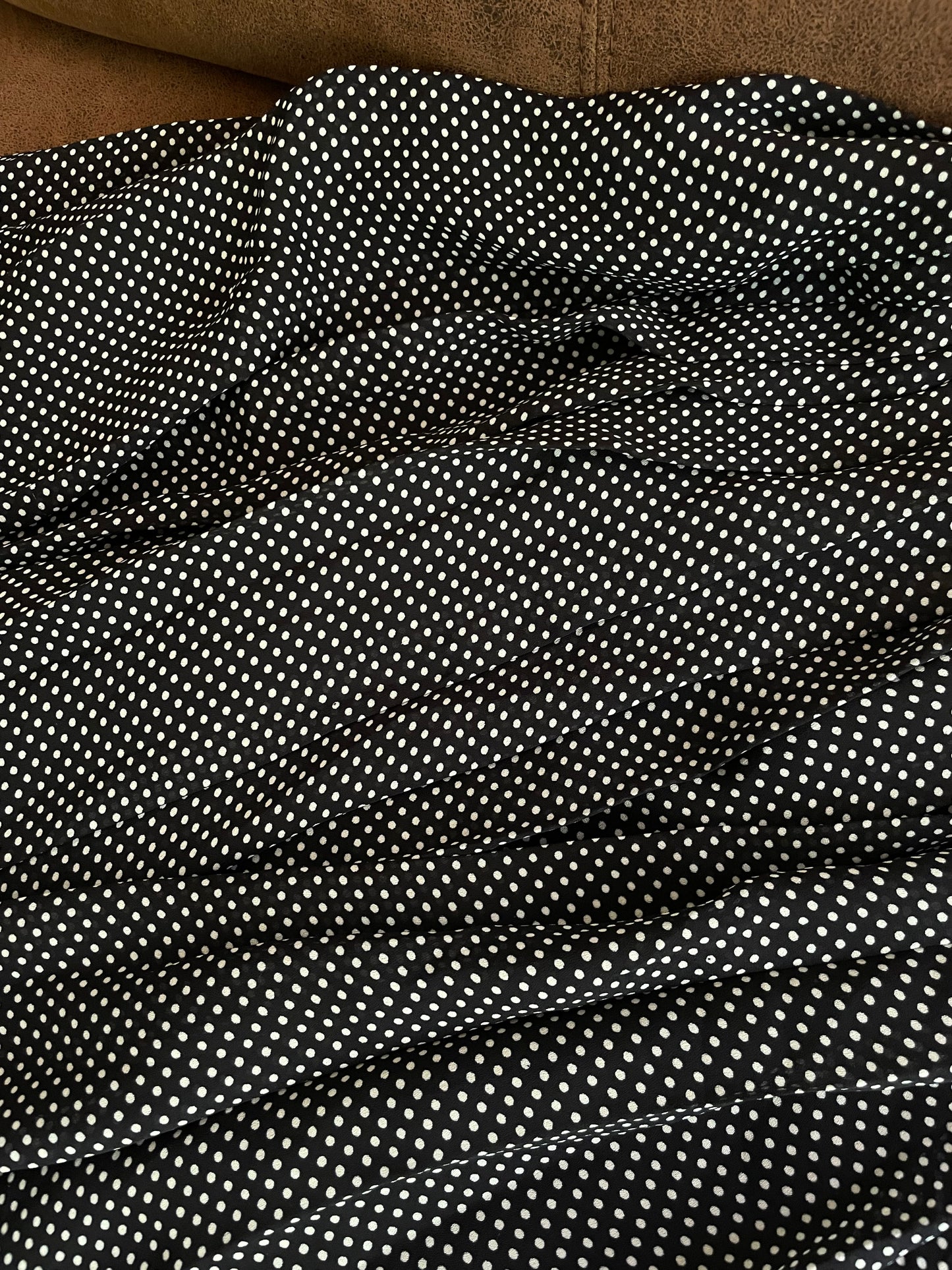 Polka dot maxi skirt