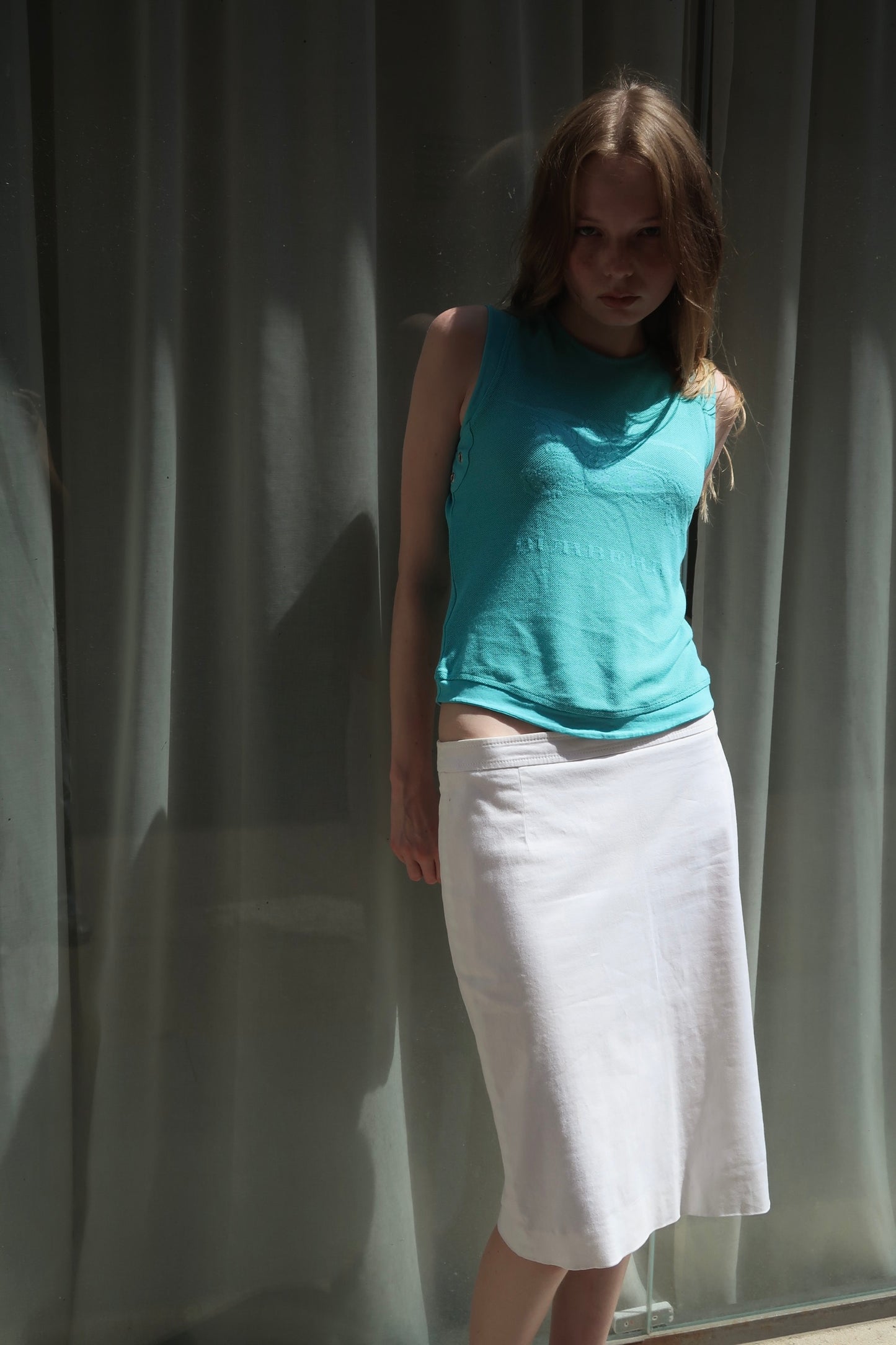 Blumarine midi skirt