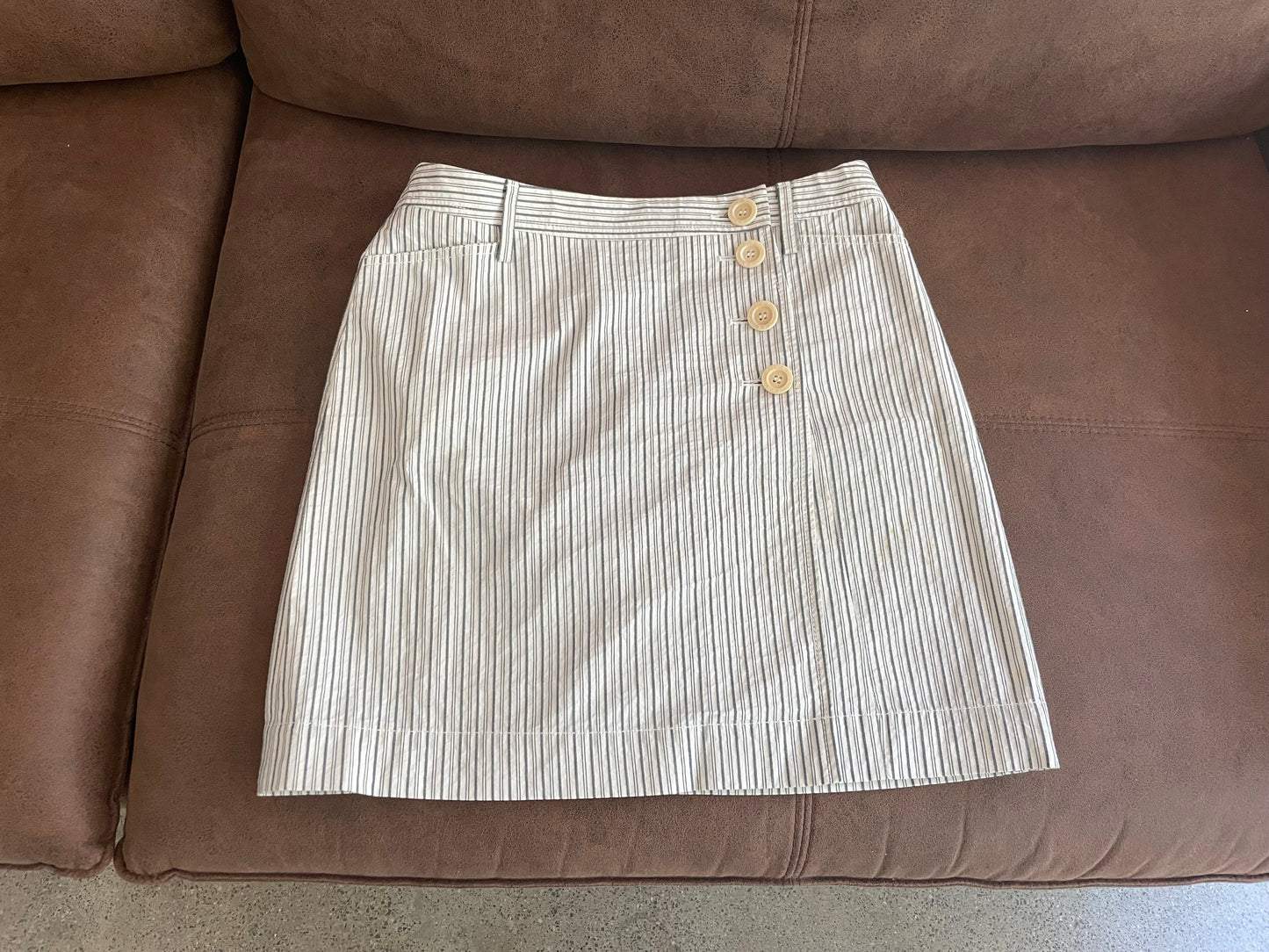 Stripped cotton skirt