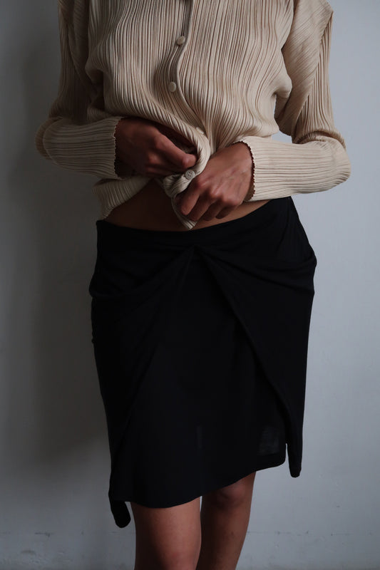 Helmut Lang Draped Skirt