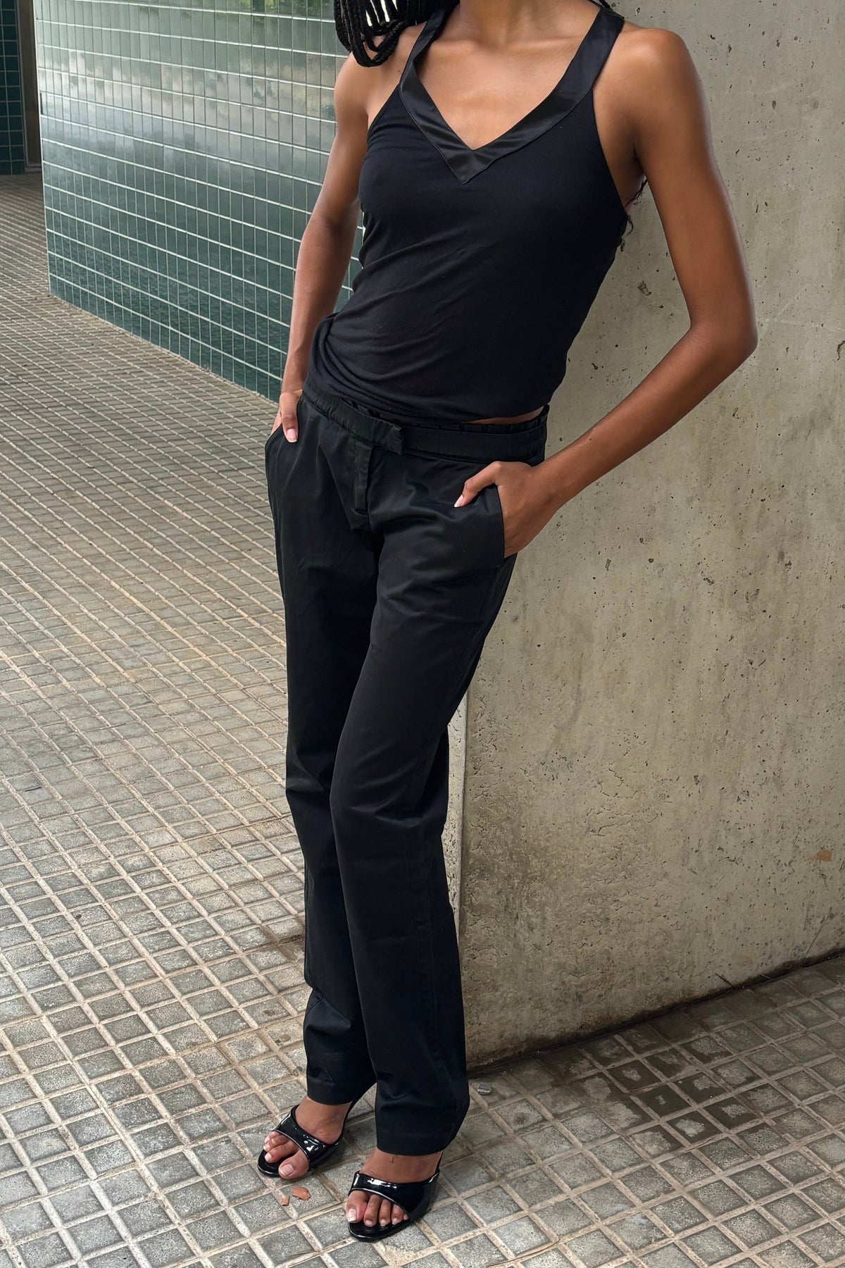 Cavalli black trousers