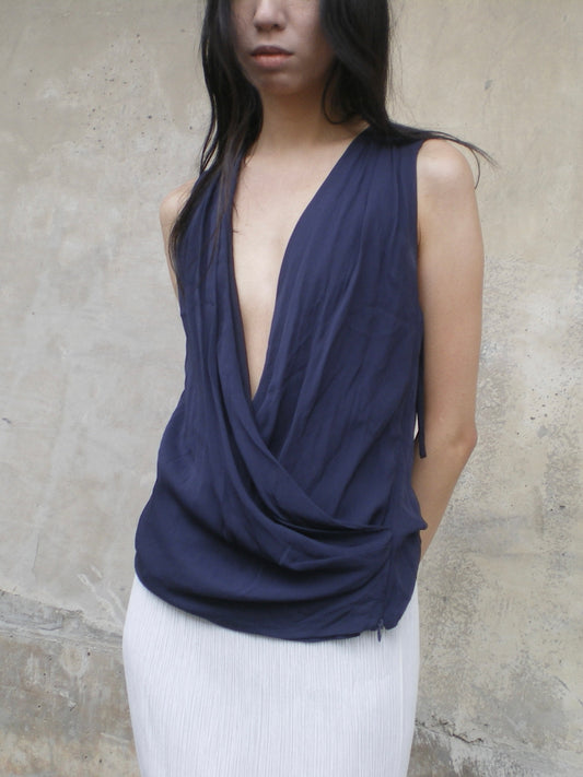 Ralph Lauren draped blouse