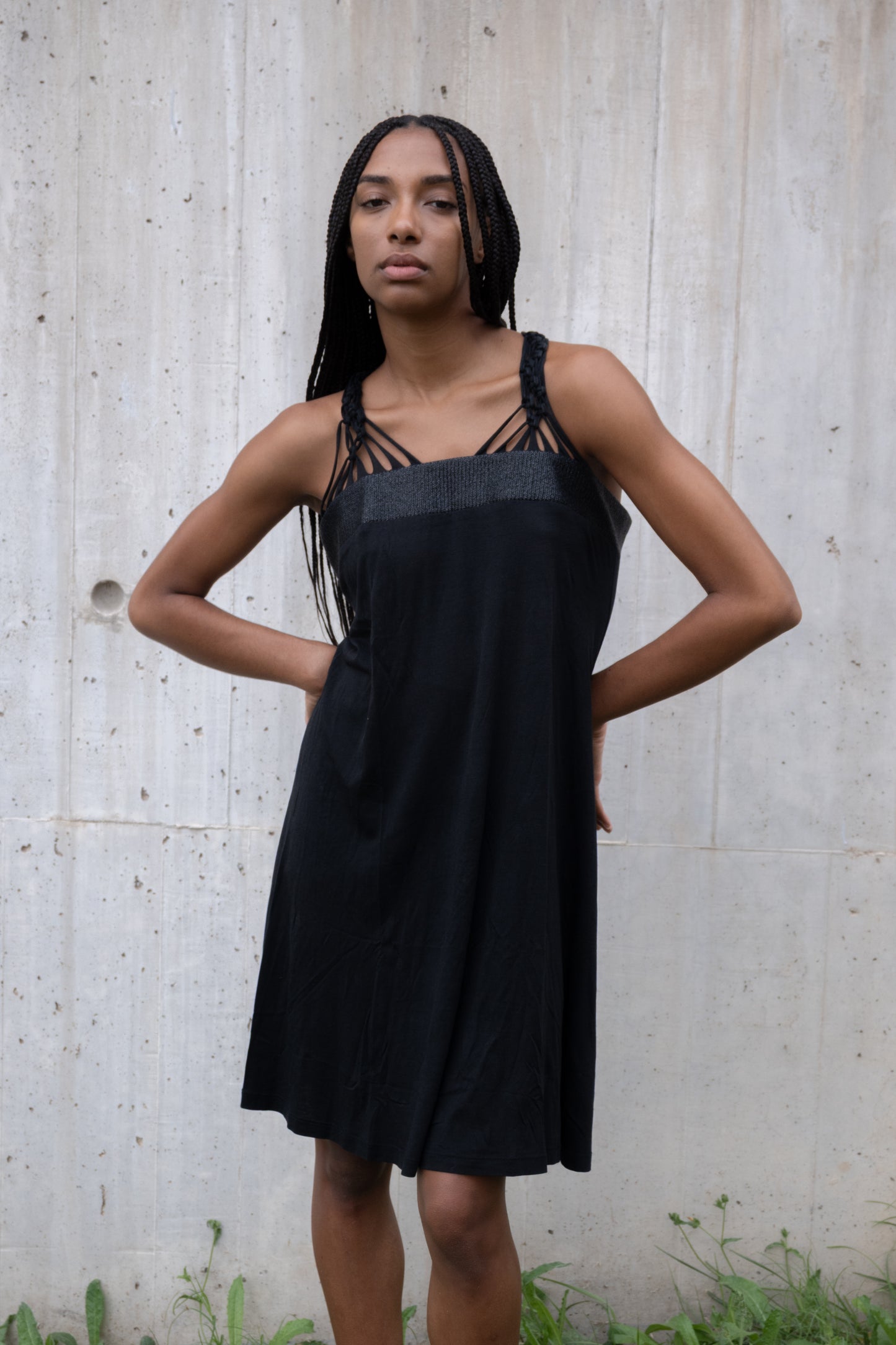 Fringe and knots dress