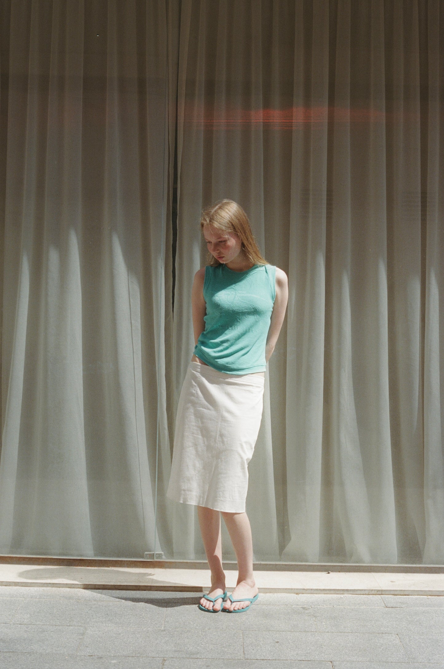 Blumarine midi skirt