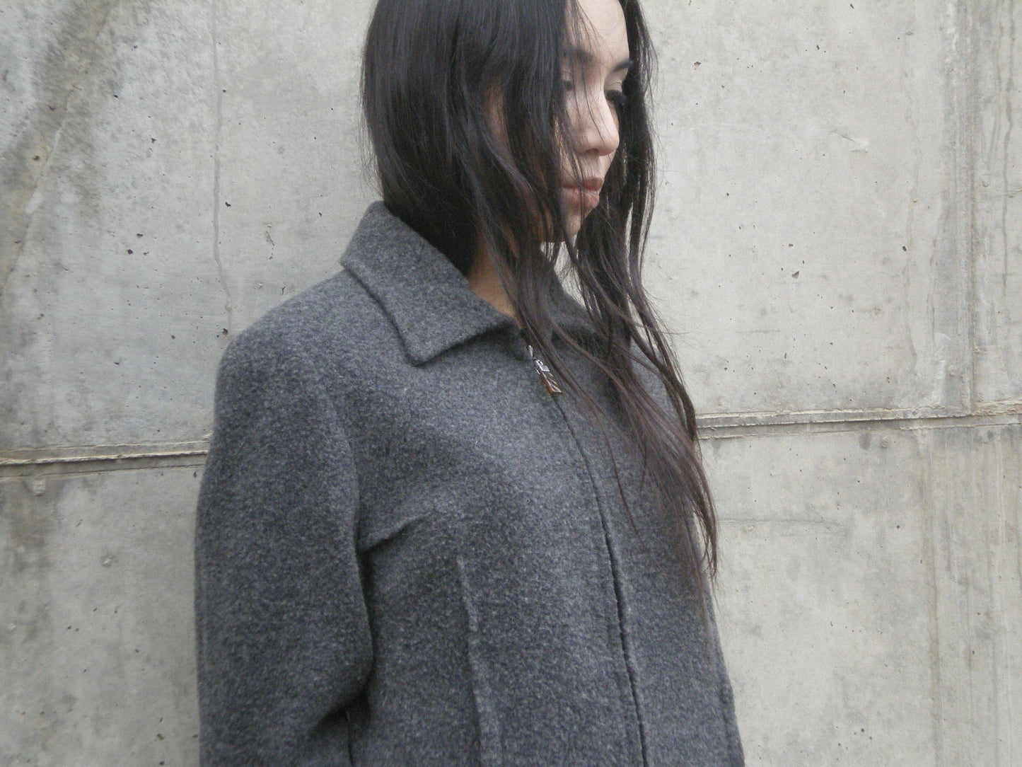 Chloé grey wool zip jacket