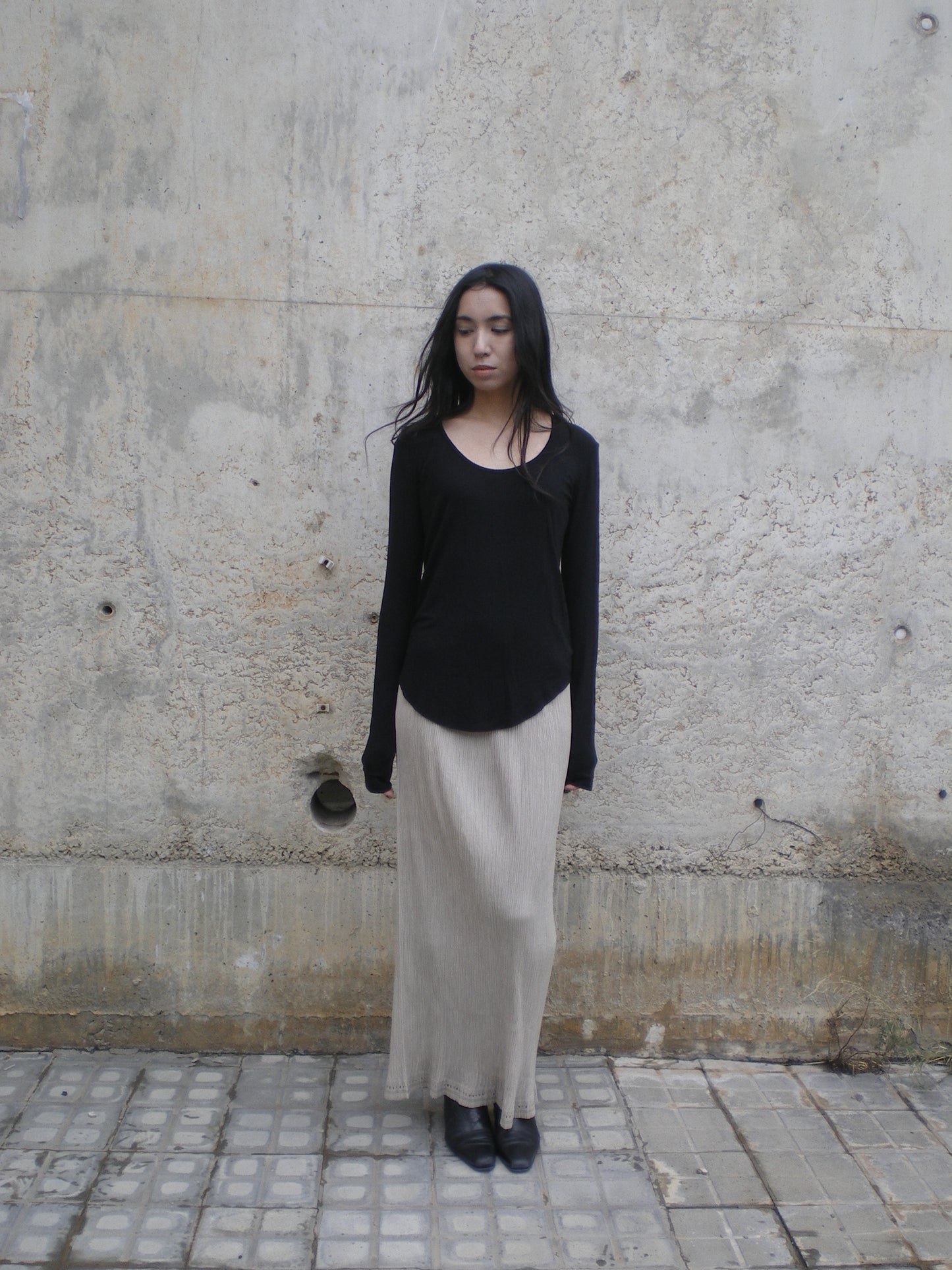 Issey Miyake Pleats Please maxi skirt