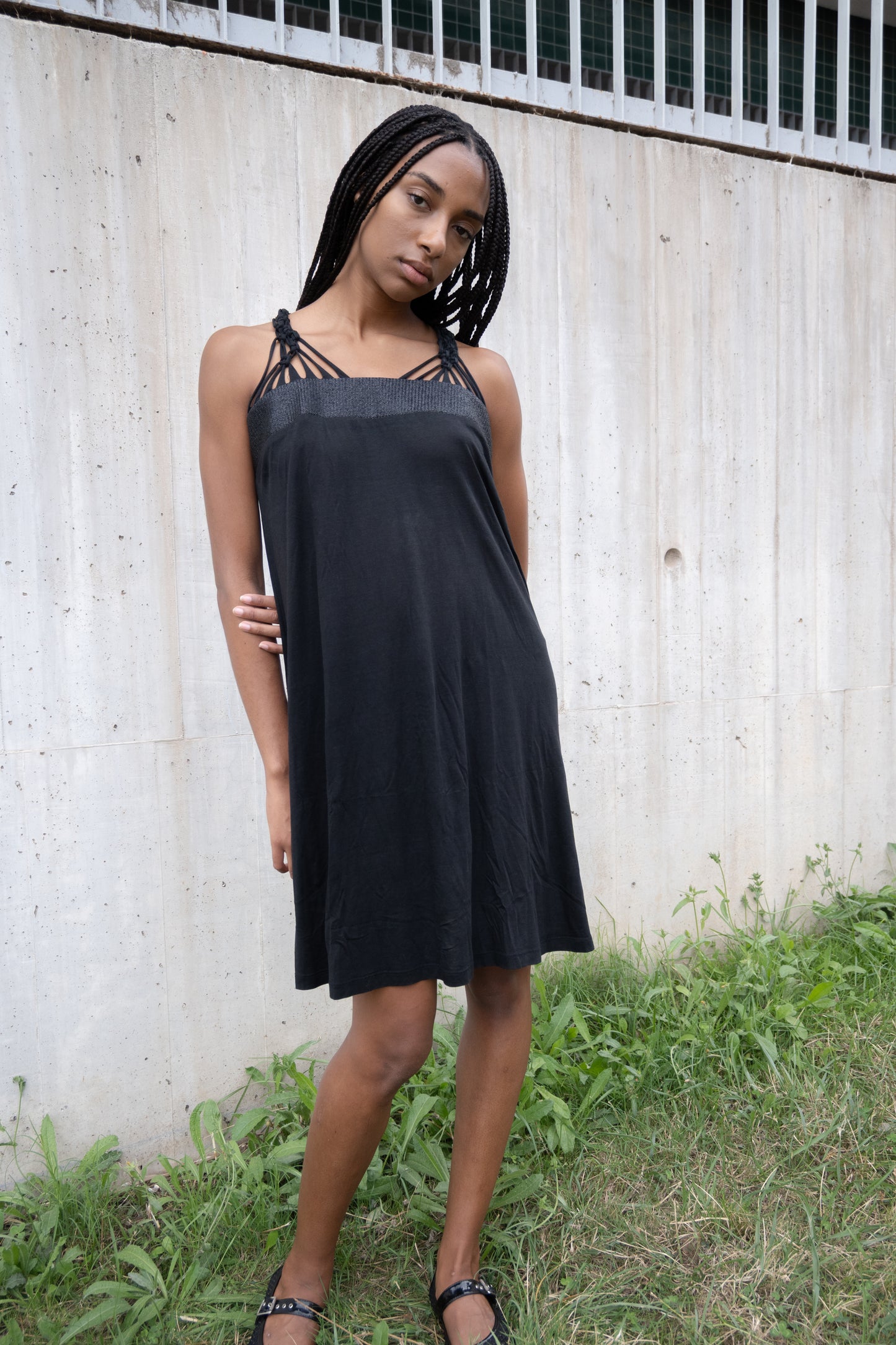 Fringe and knots dress