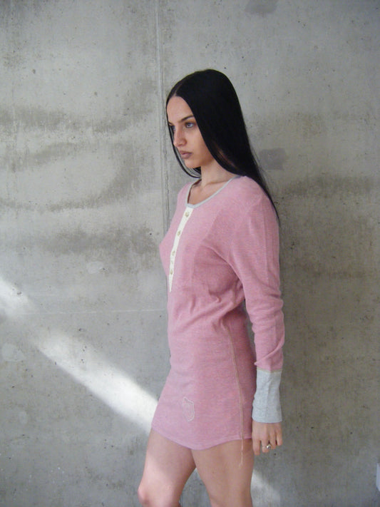 Diesel pink henley dress