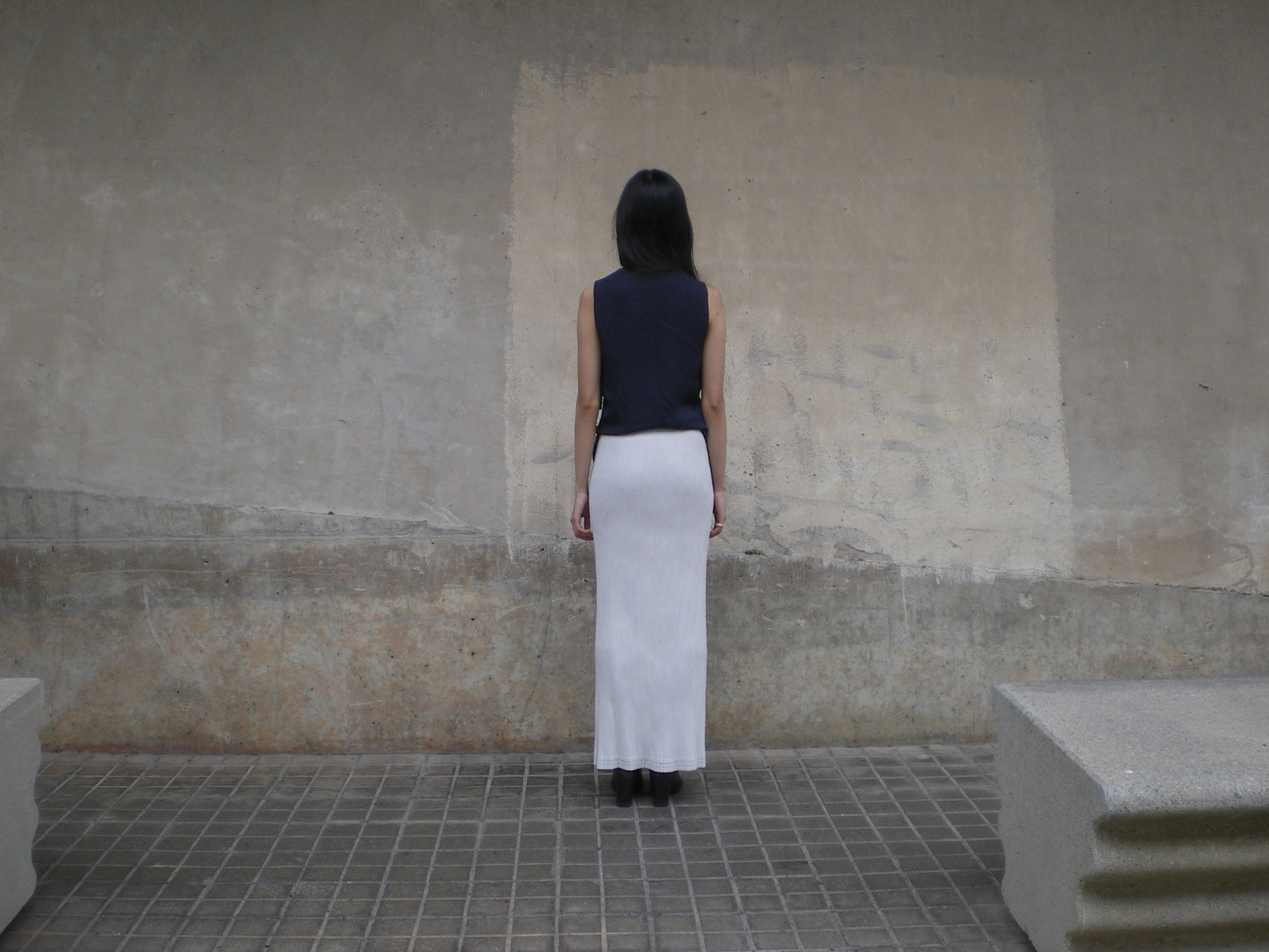 Issey Miyake Pleats Please maxi skirt