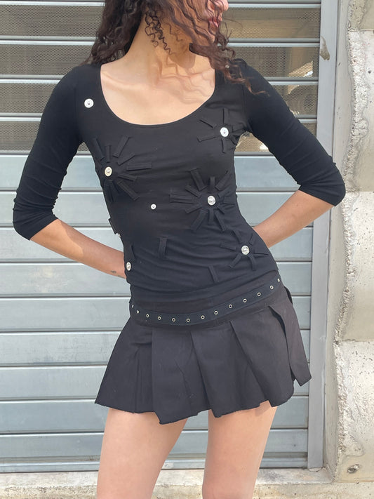 Moschino rivets & loops top