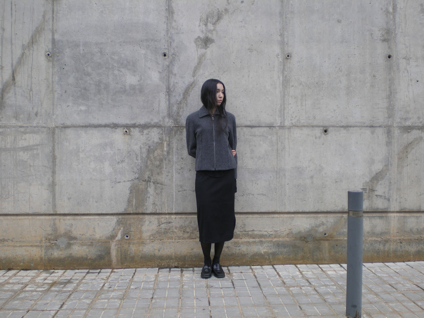 Chloé grey wool zip jacket