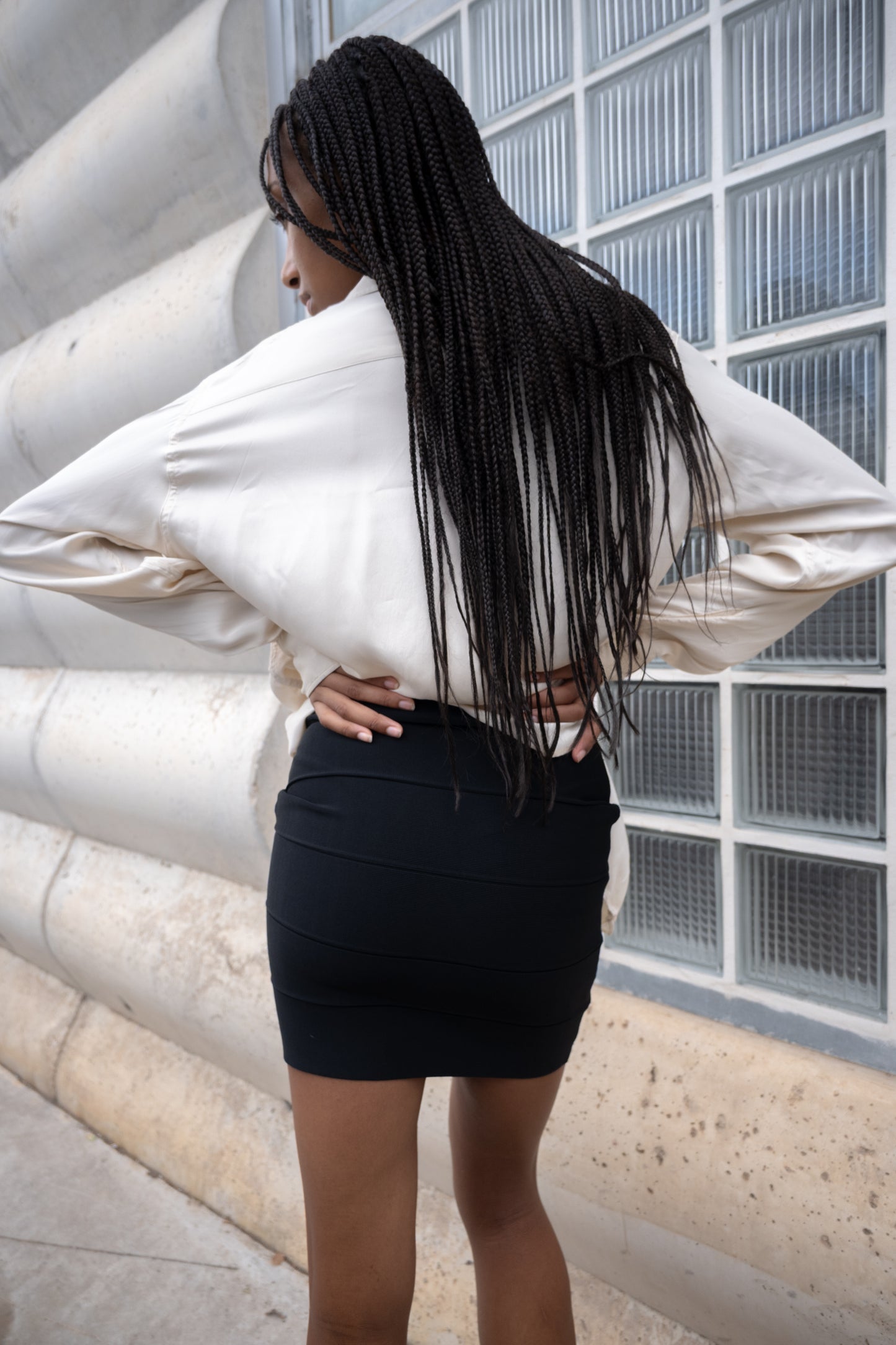 Black bandage skirt