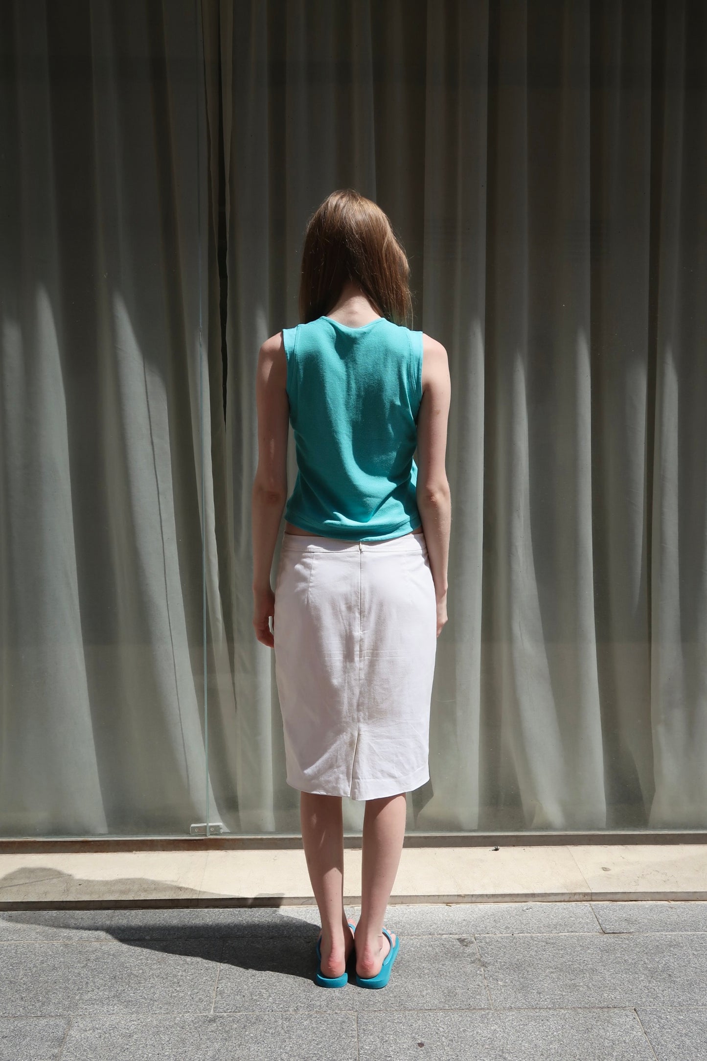 Blumarine midi skirt
