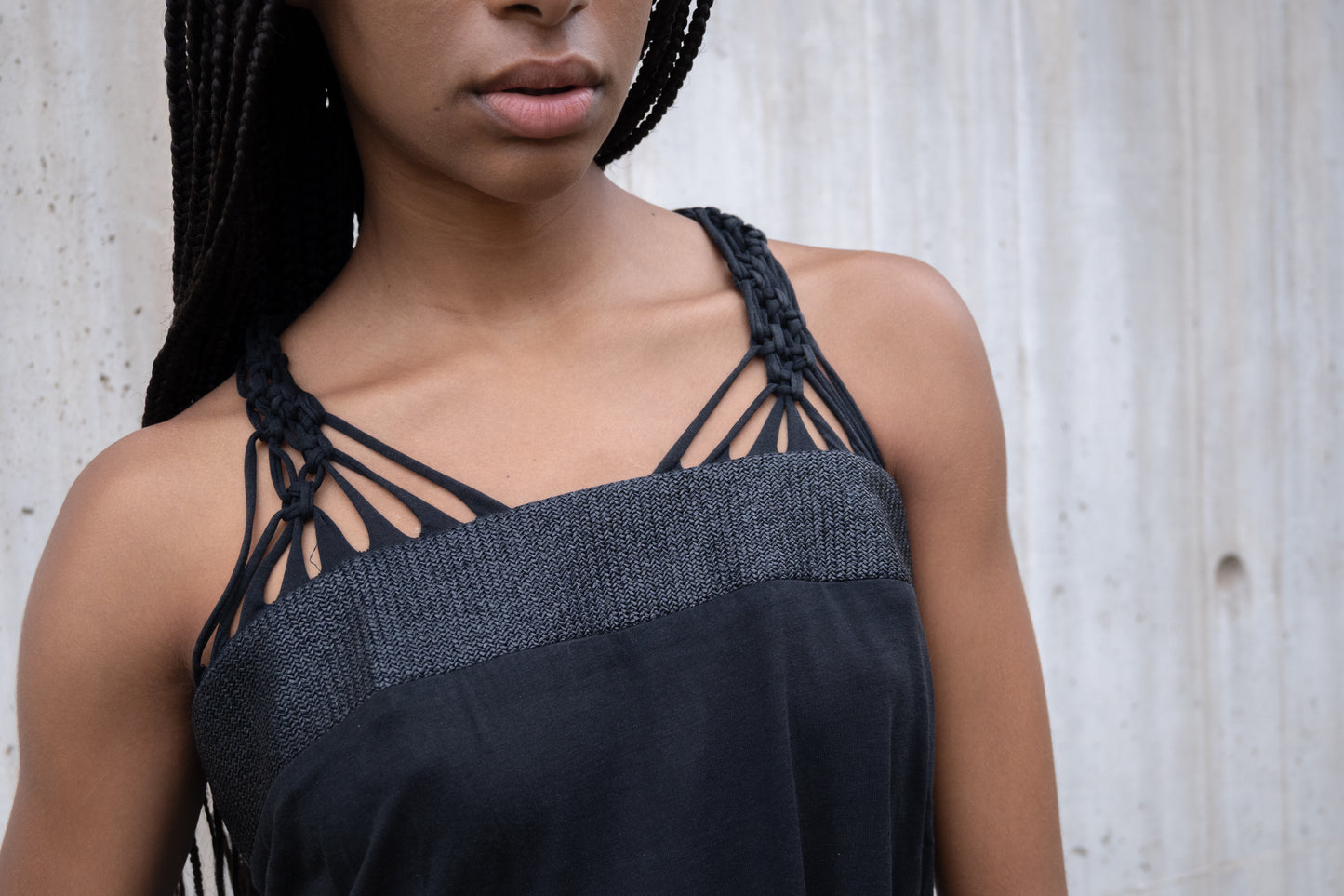 Fringe and knots dress