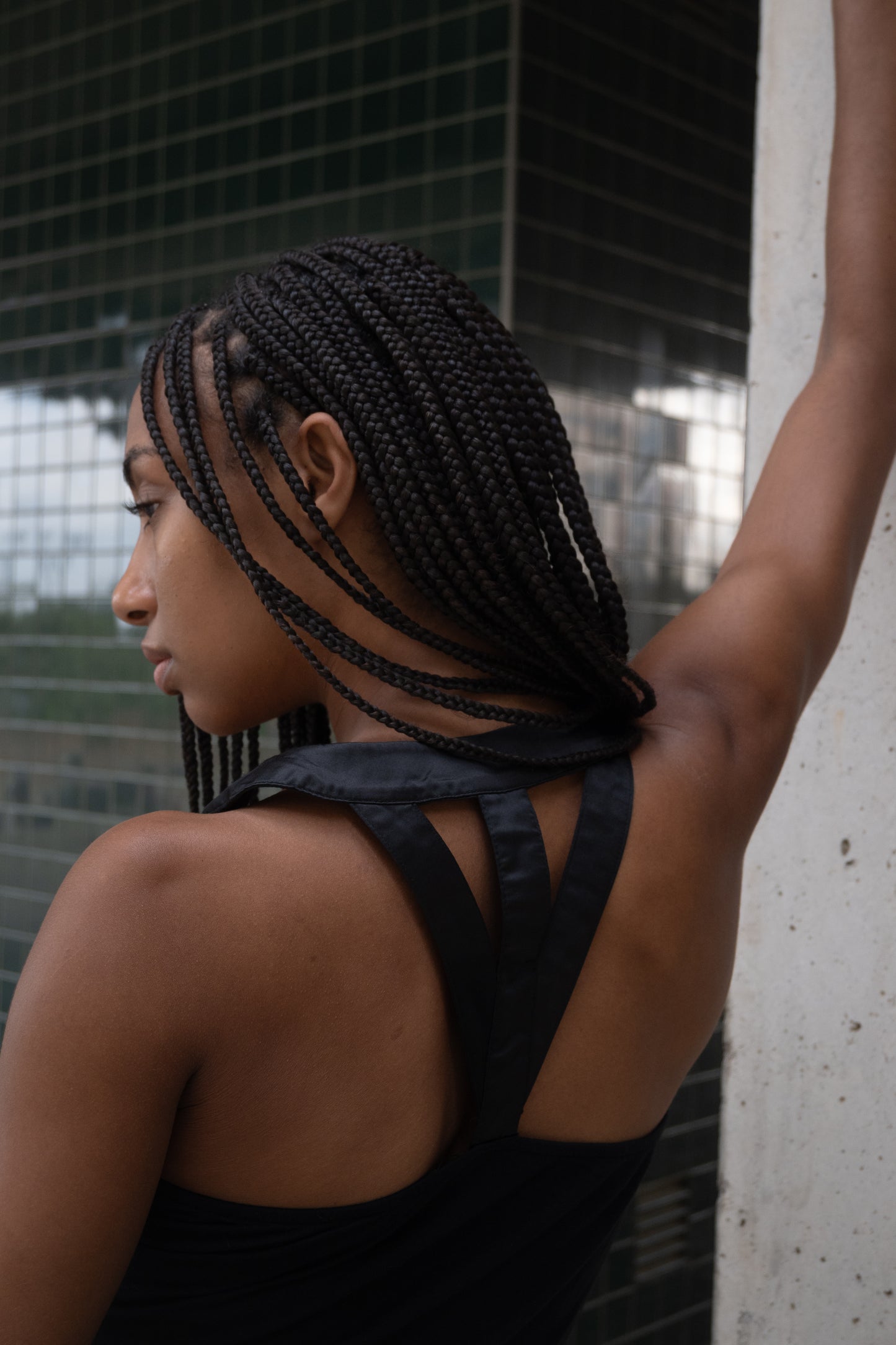 Top with geometric back