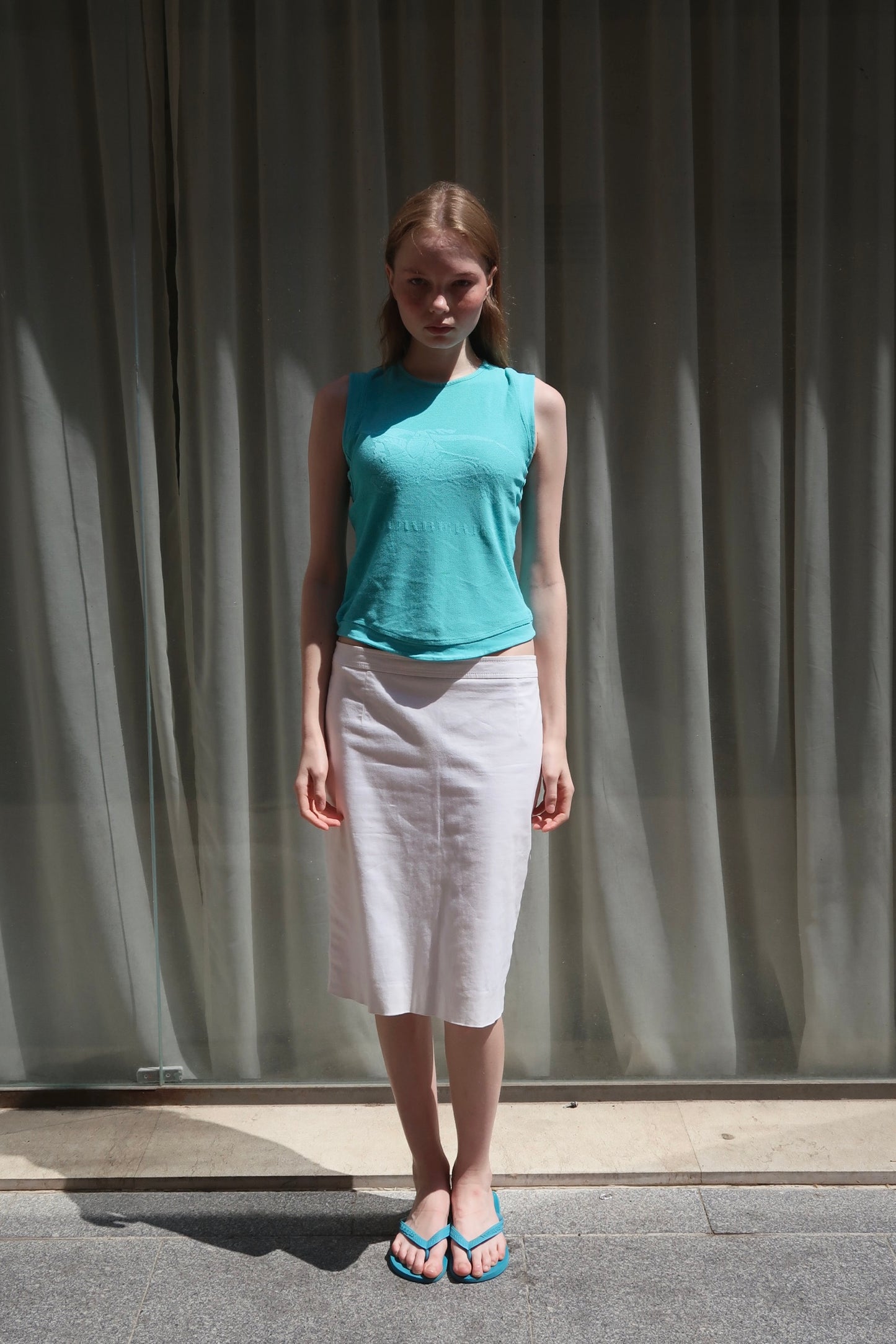 Blumarine midi skirt