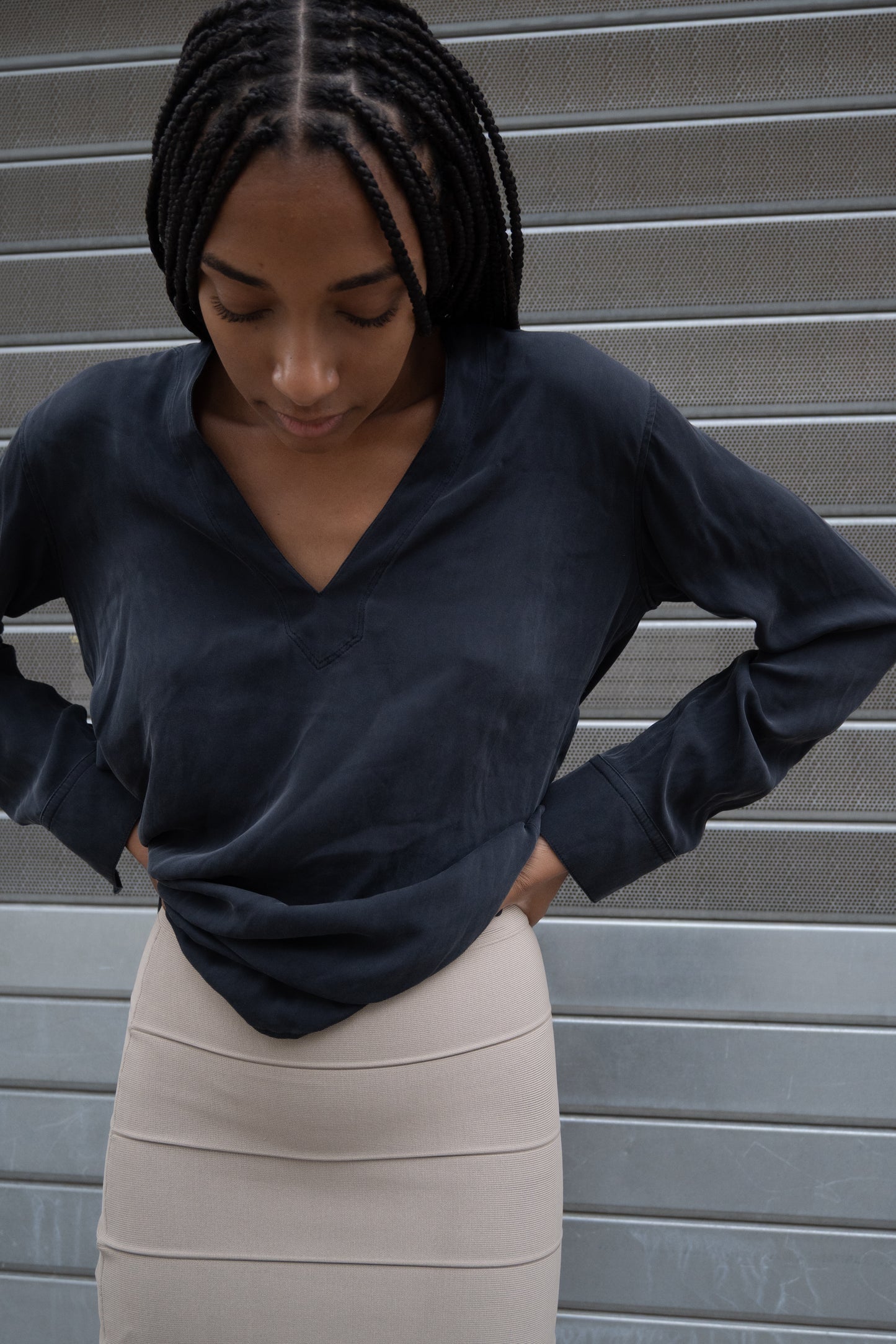 Tan bandage skirt
