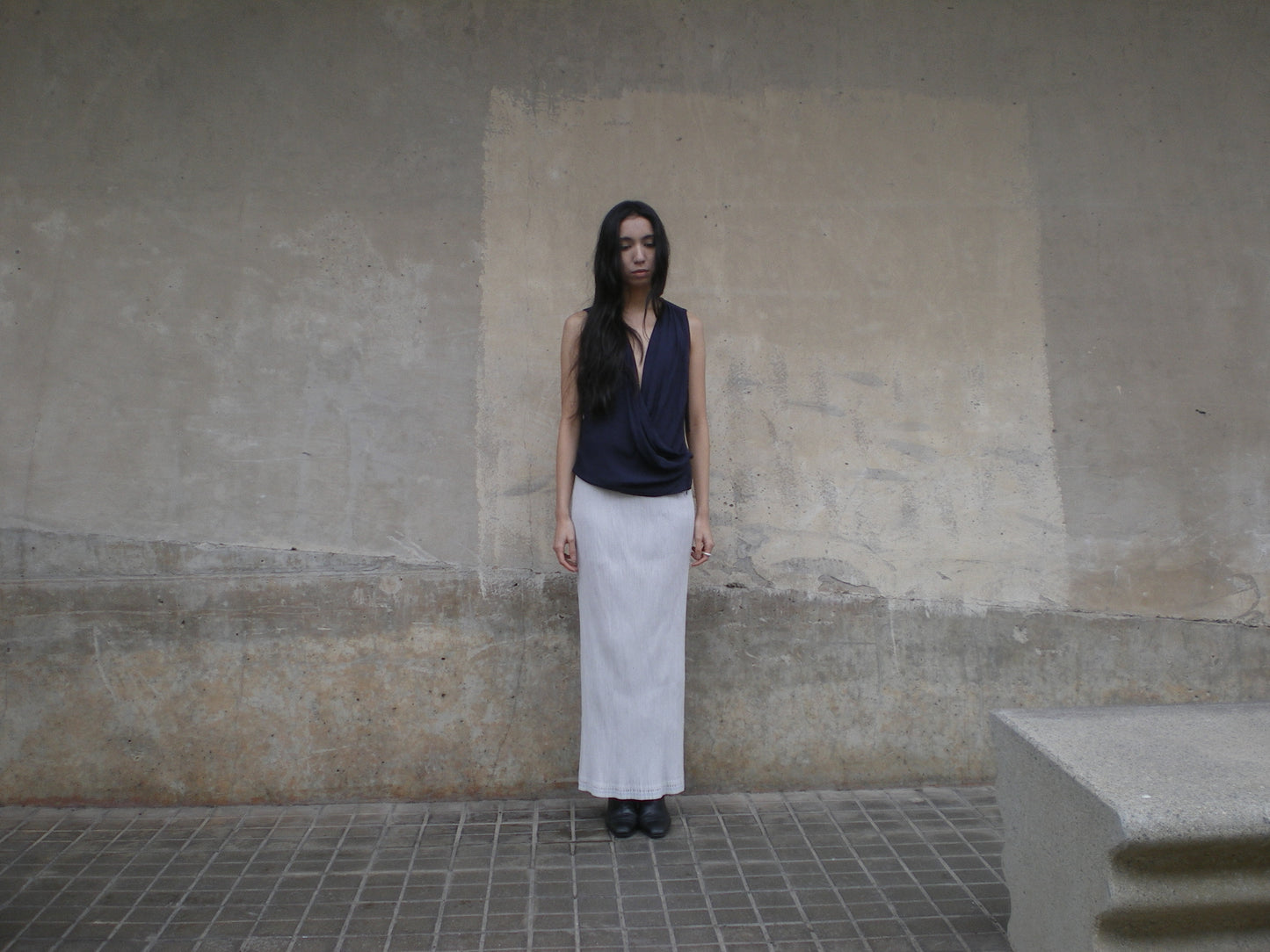 Issey Miyake Pleats Please maxi skirt