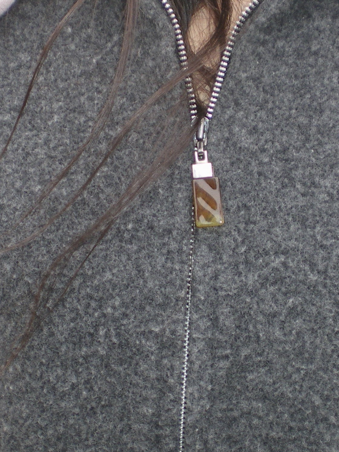 Chloé grey wool zip jacket