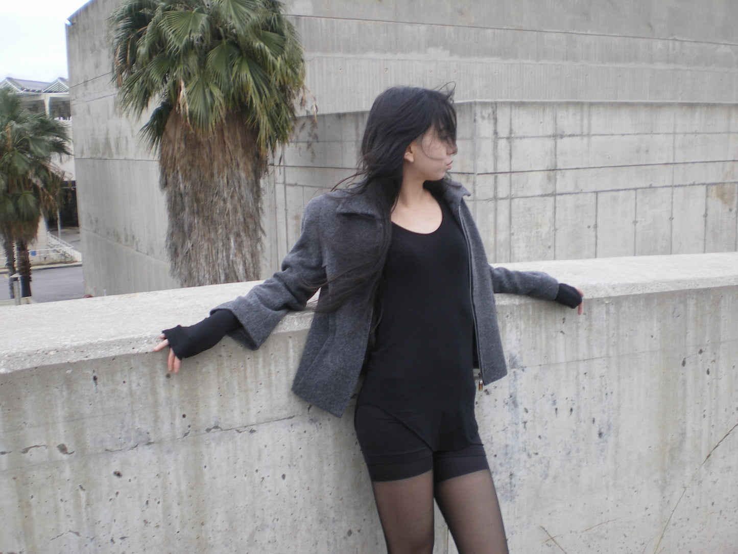 Chloé grey wool zip jacket