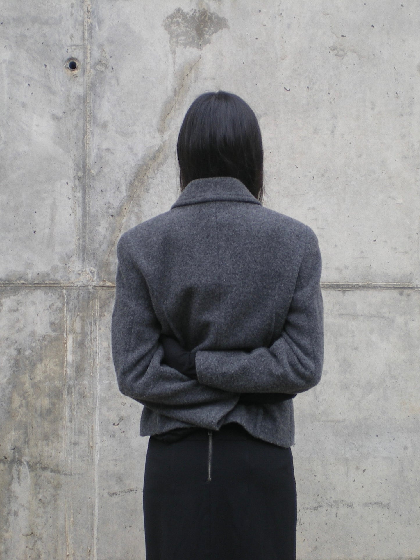 Chloé grey wool zip jacket