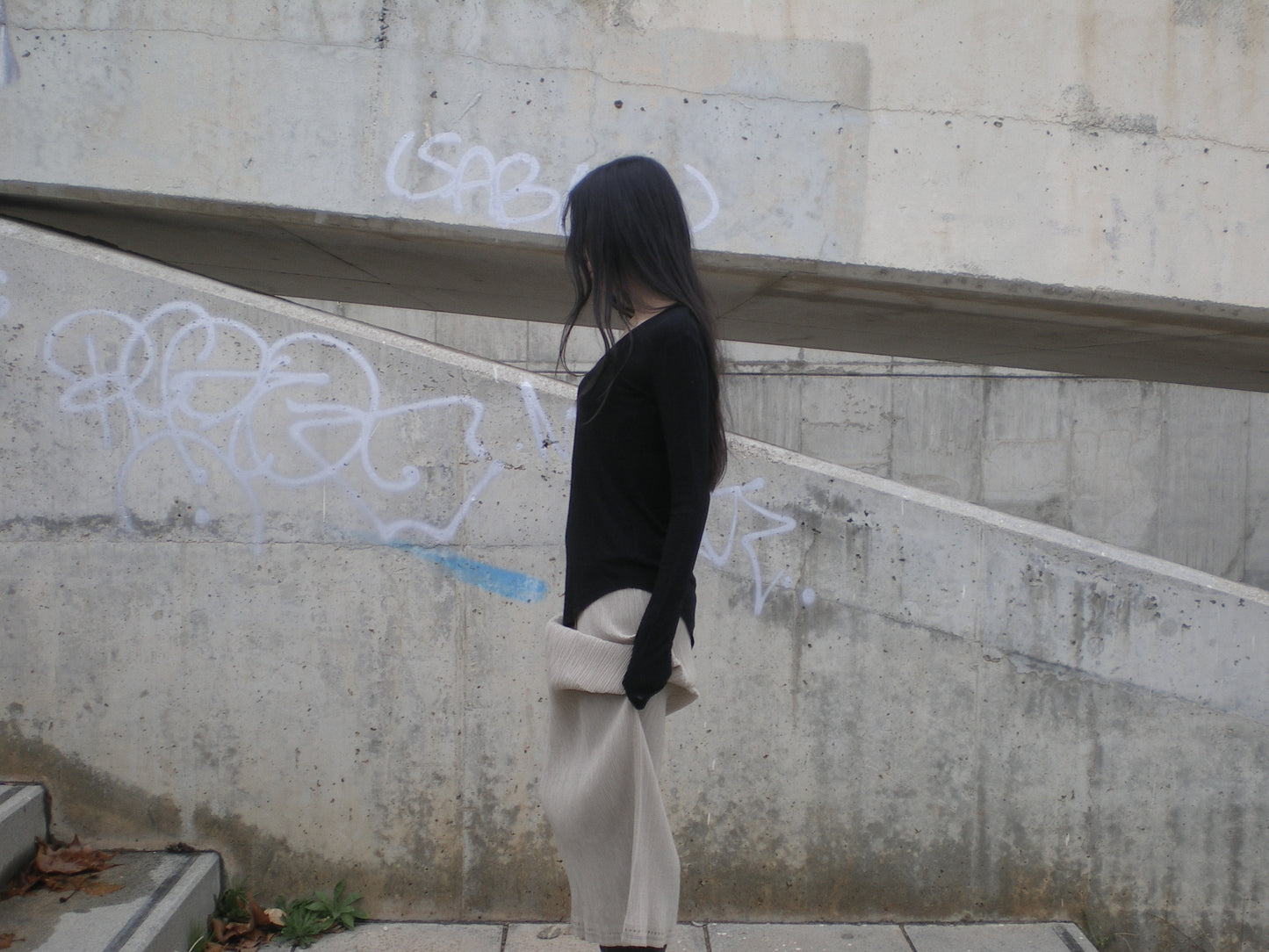 Issey Miyake Pleats Please maxi skirt