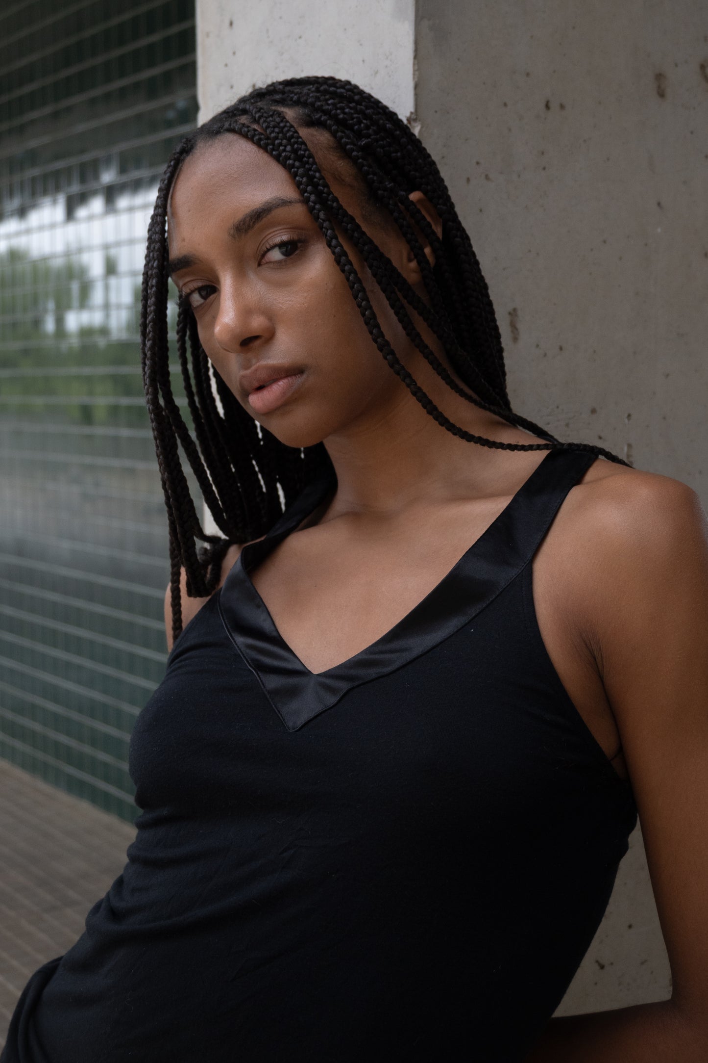 Top with geometric back